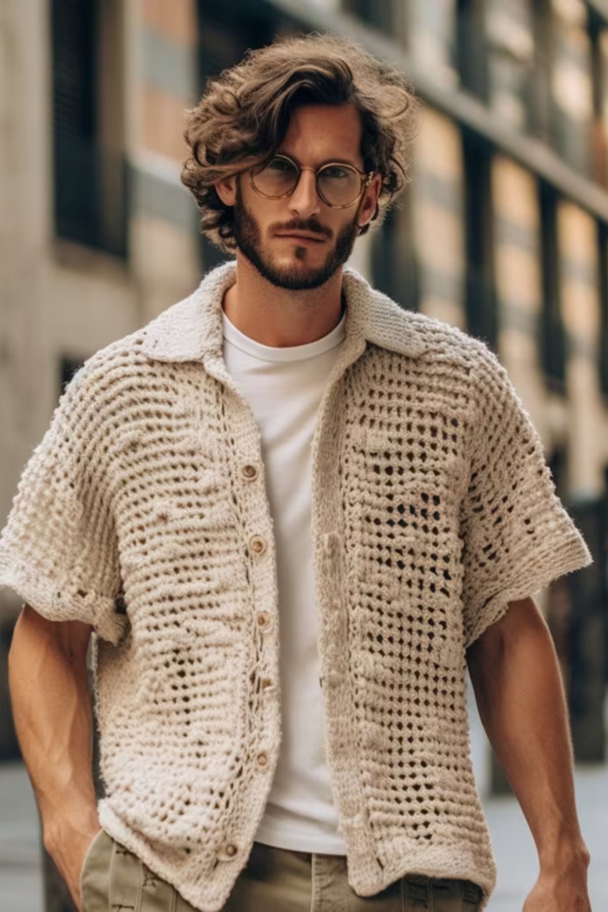 knitted dress shirt men Johnnie-o Men's Short Sleeve Hangin' out Knit Button Up Shirt - Waylan
