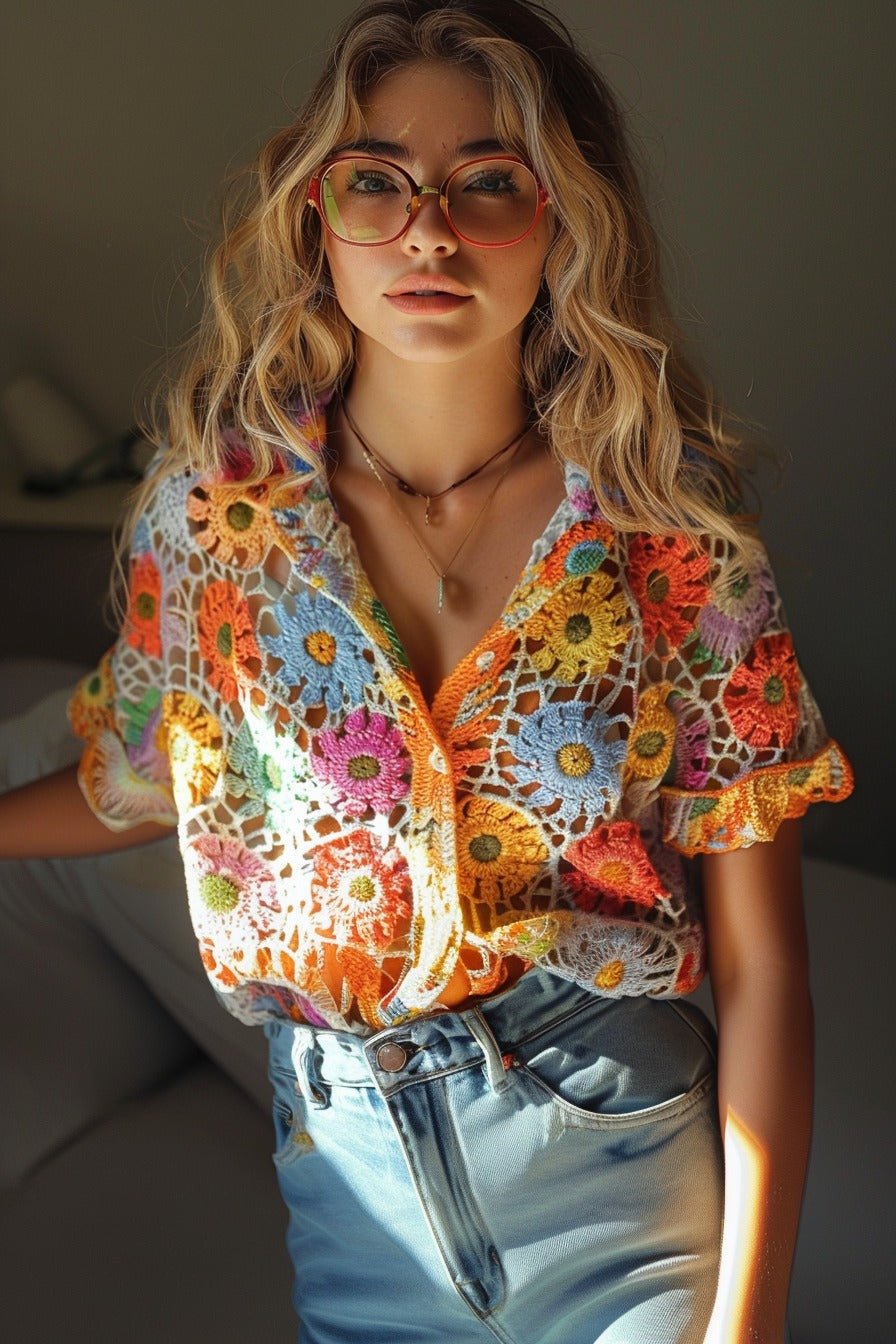 Colorful Women's Shirt - Smyrna Collective