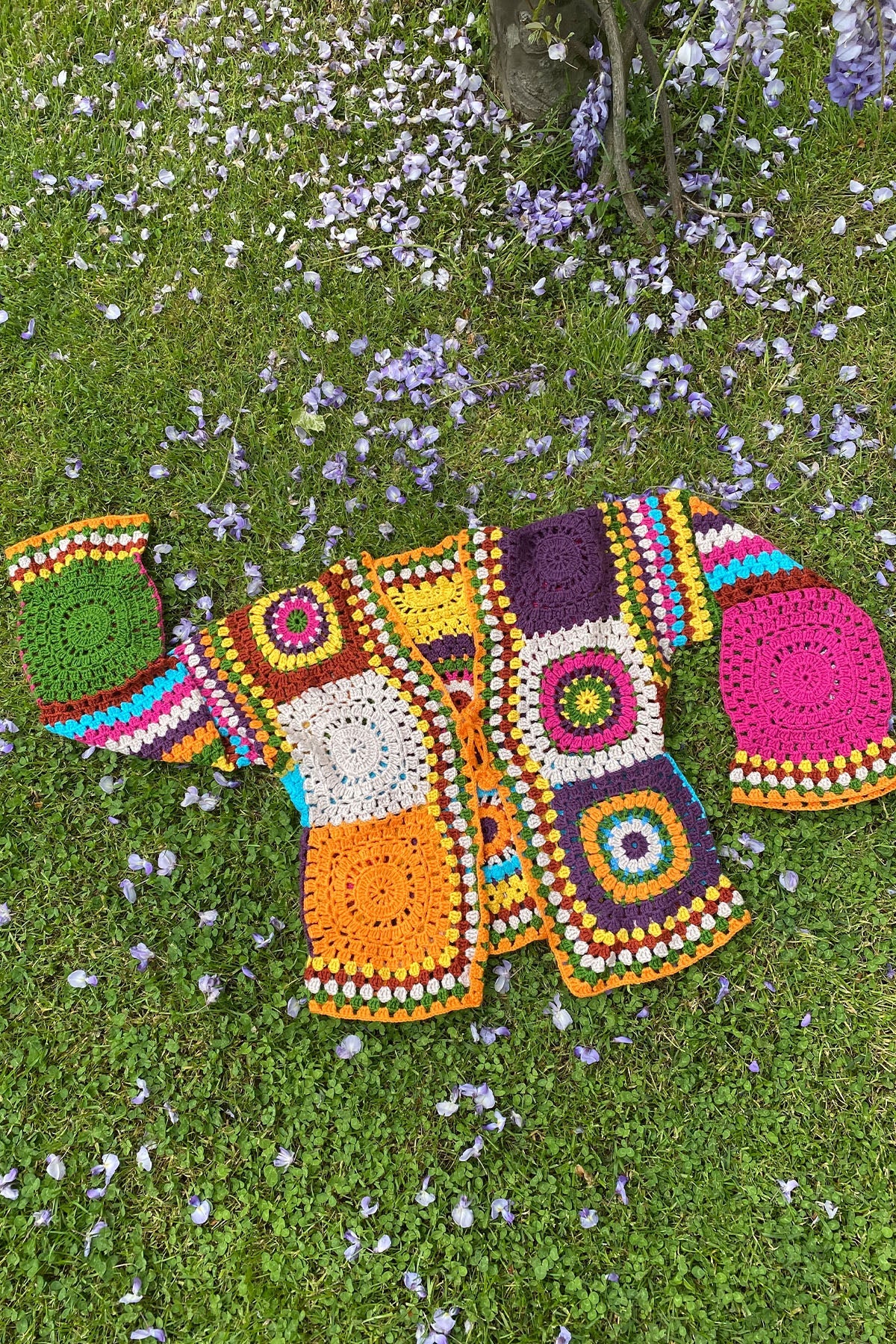 Granny Square Colorful Cardigan - Smyrna Collective